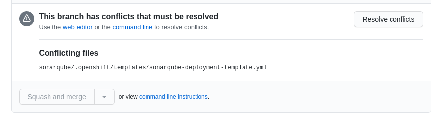 Merge Conflicts in a Pull Request