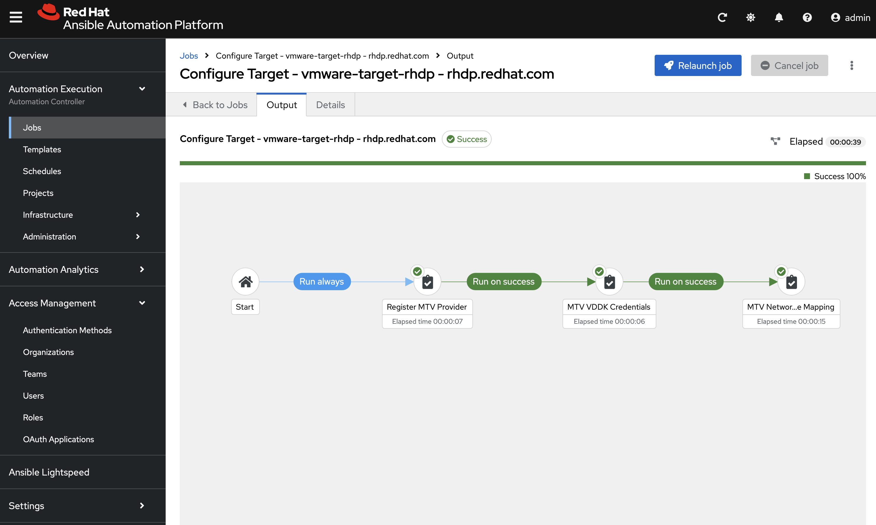 Configure Migration Target Workflow